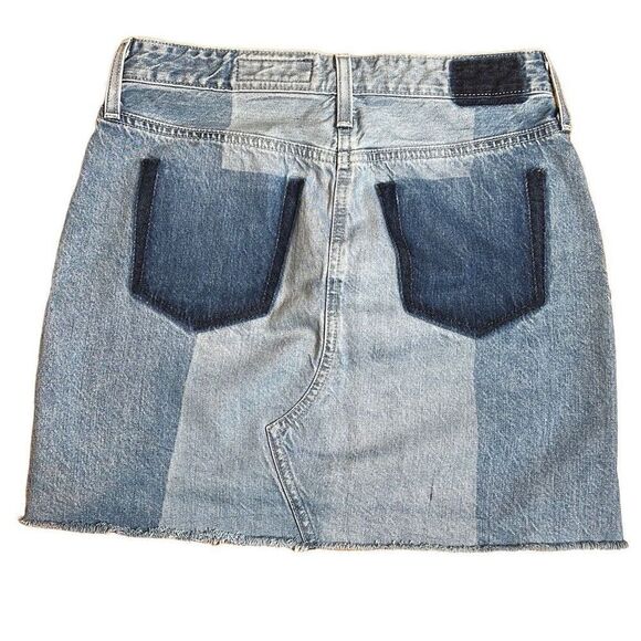 AG  Adriano Goldschmied Jeans Denim Skirt 27 (399) - Picture 9 of 16
